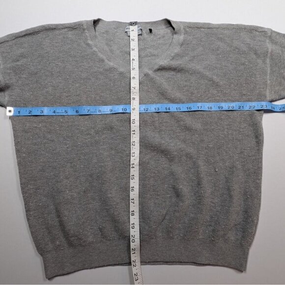 PrAna Sweater Gray V-Neck Relaxed Comfy Neutral XL - Picture 5 of 6